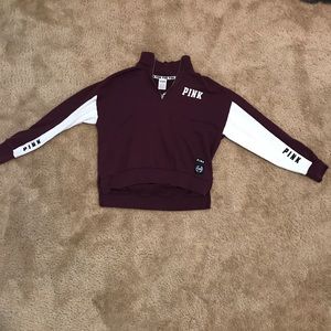 Pink Zip Up Sweatshirt